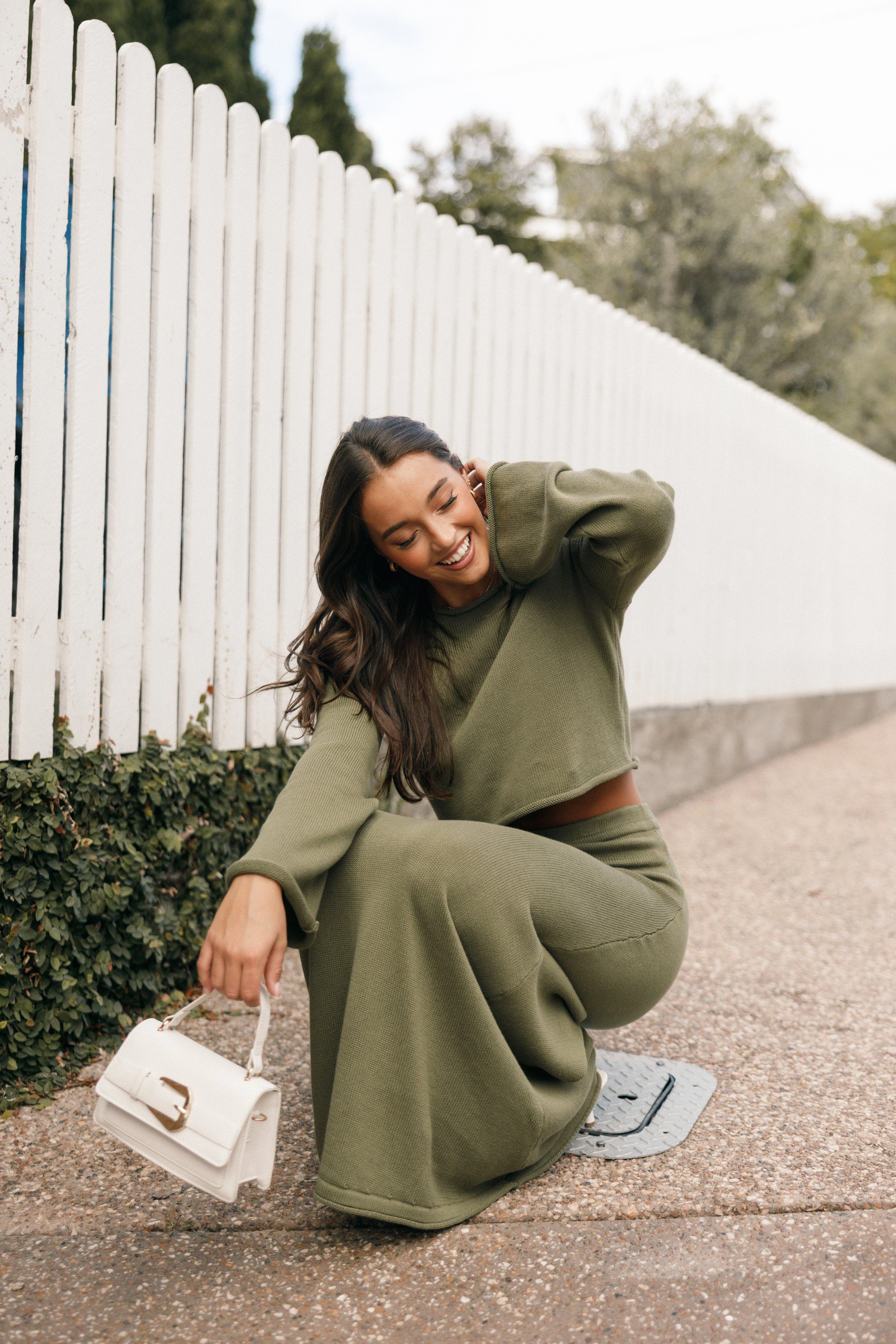 Rooney Knit Skirt - Olive