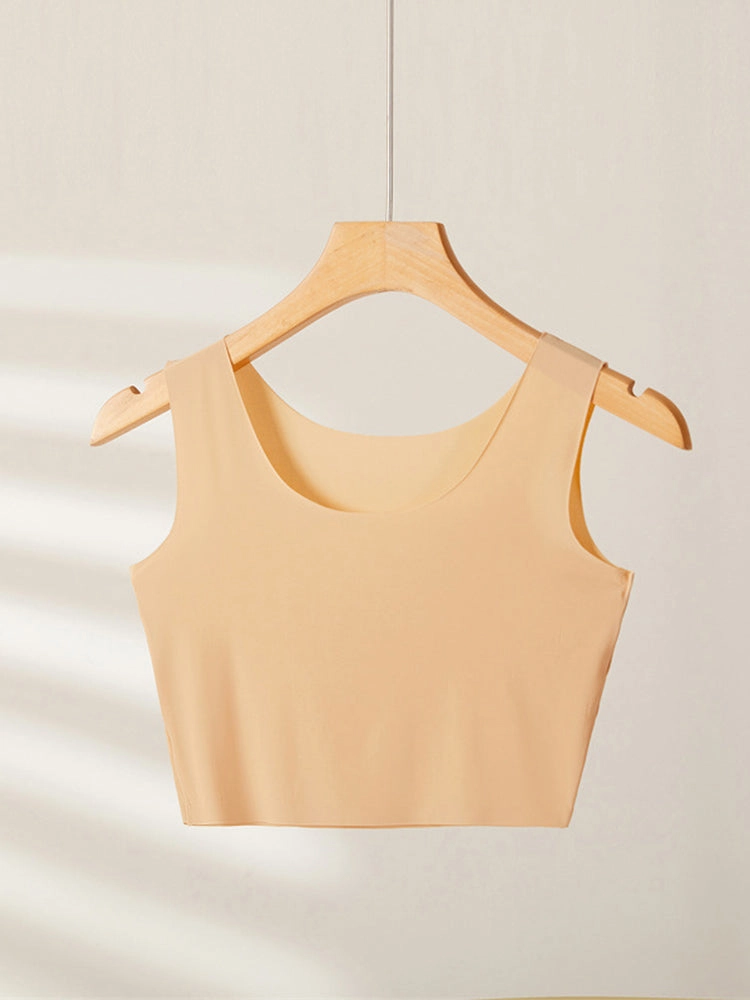 Seamless Breathable Ice Silk Crop Tank Top
