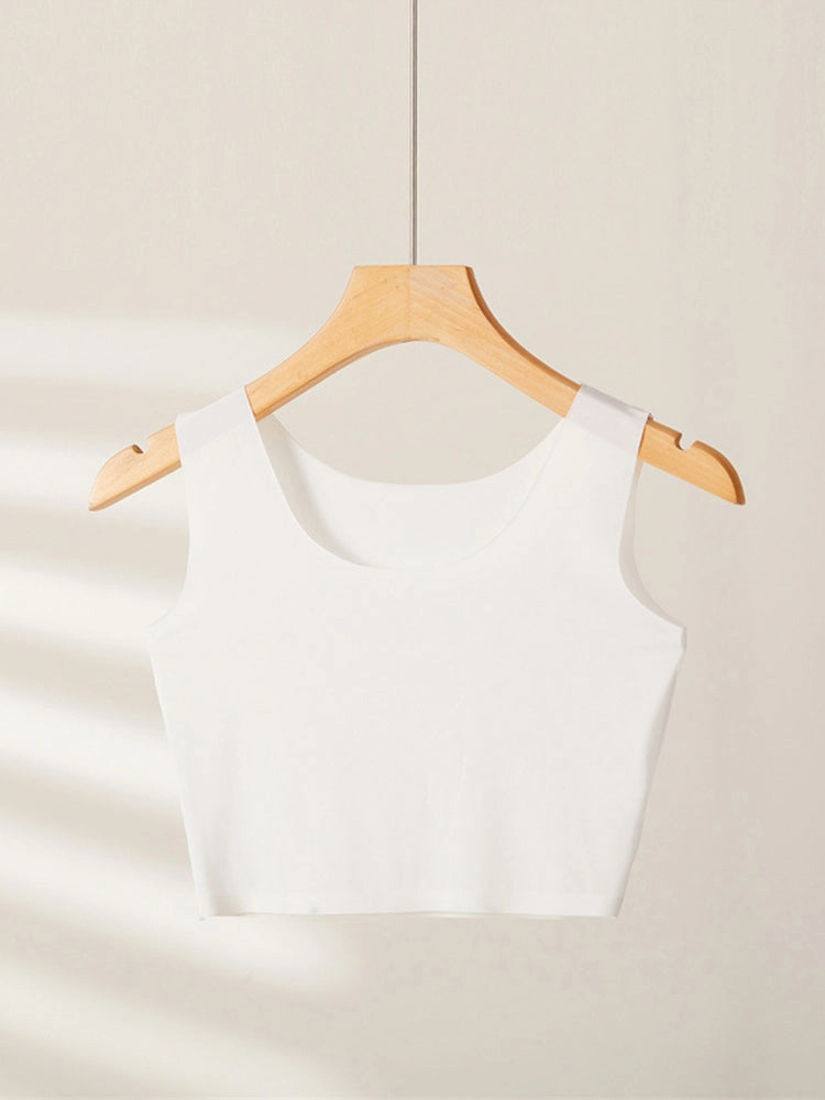 Seamless Breathable Ice Silk Crop Tank Top