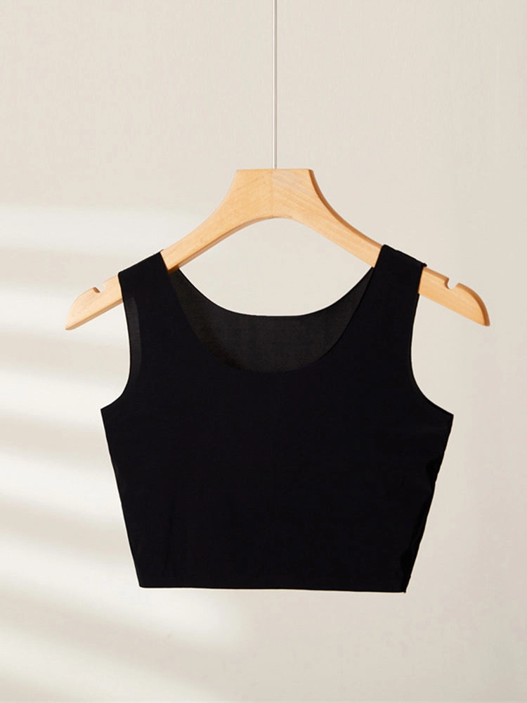 Seamless Breathable Ice Silk Crop Tank Top