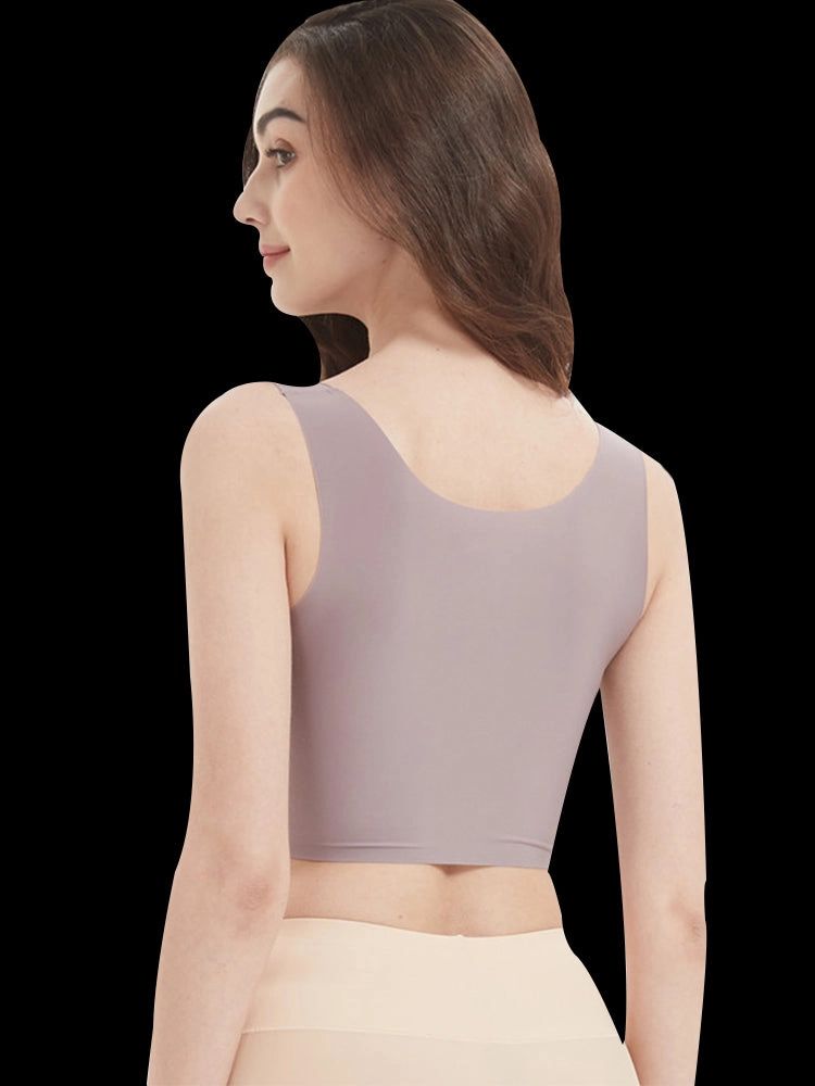 Seamless Breathable Ice Silk Crop Tank Top