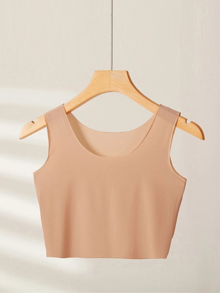 Seamless Breathable Ice Silk Crop Tank Top