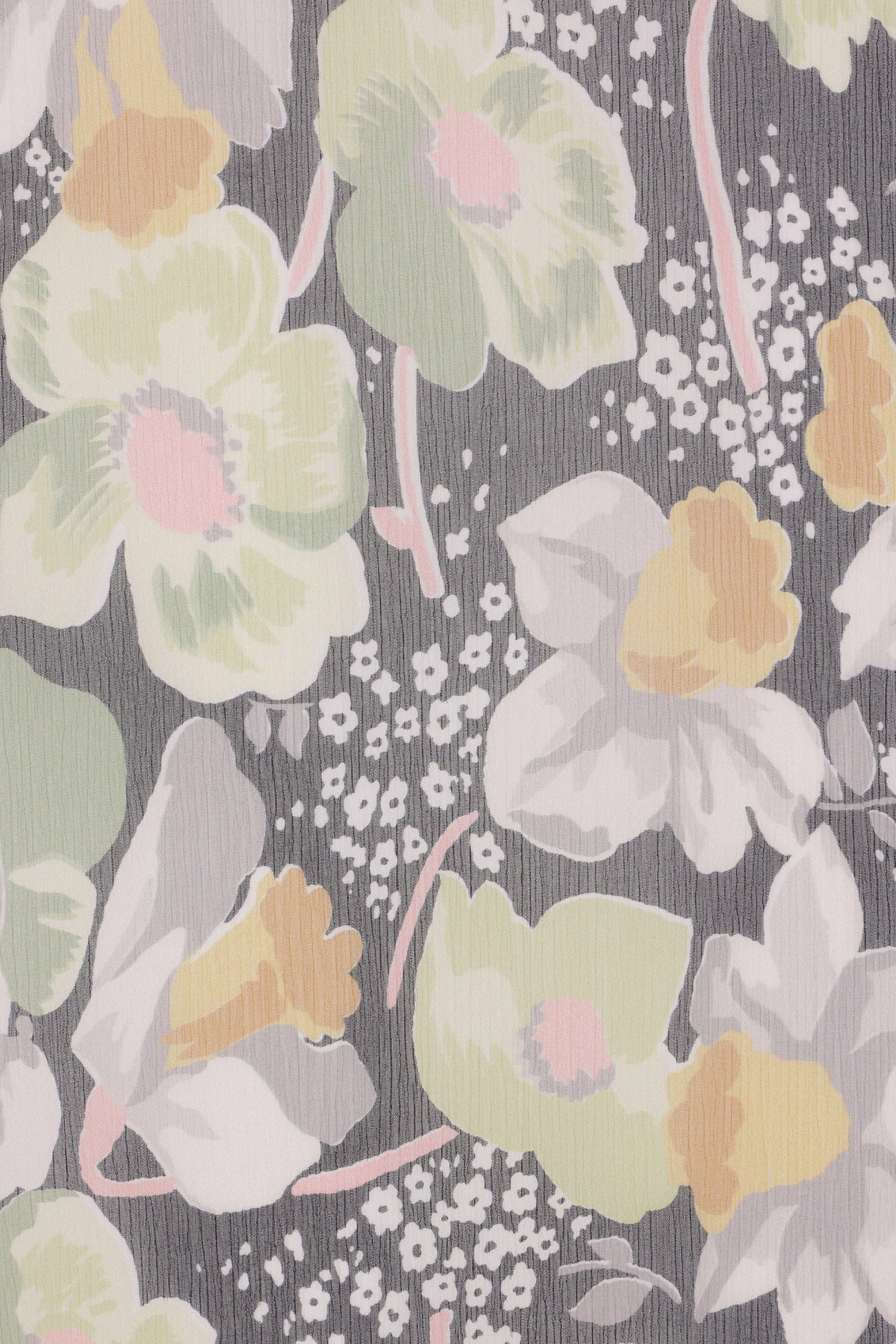 silk sleeveless dress with Daffodil print