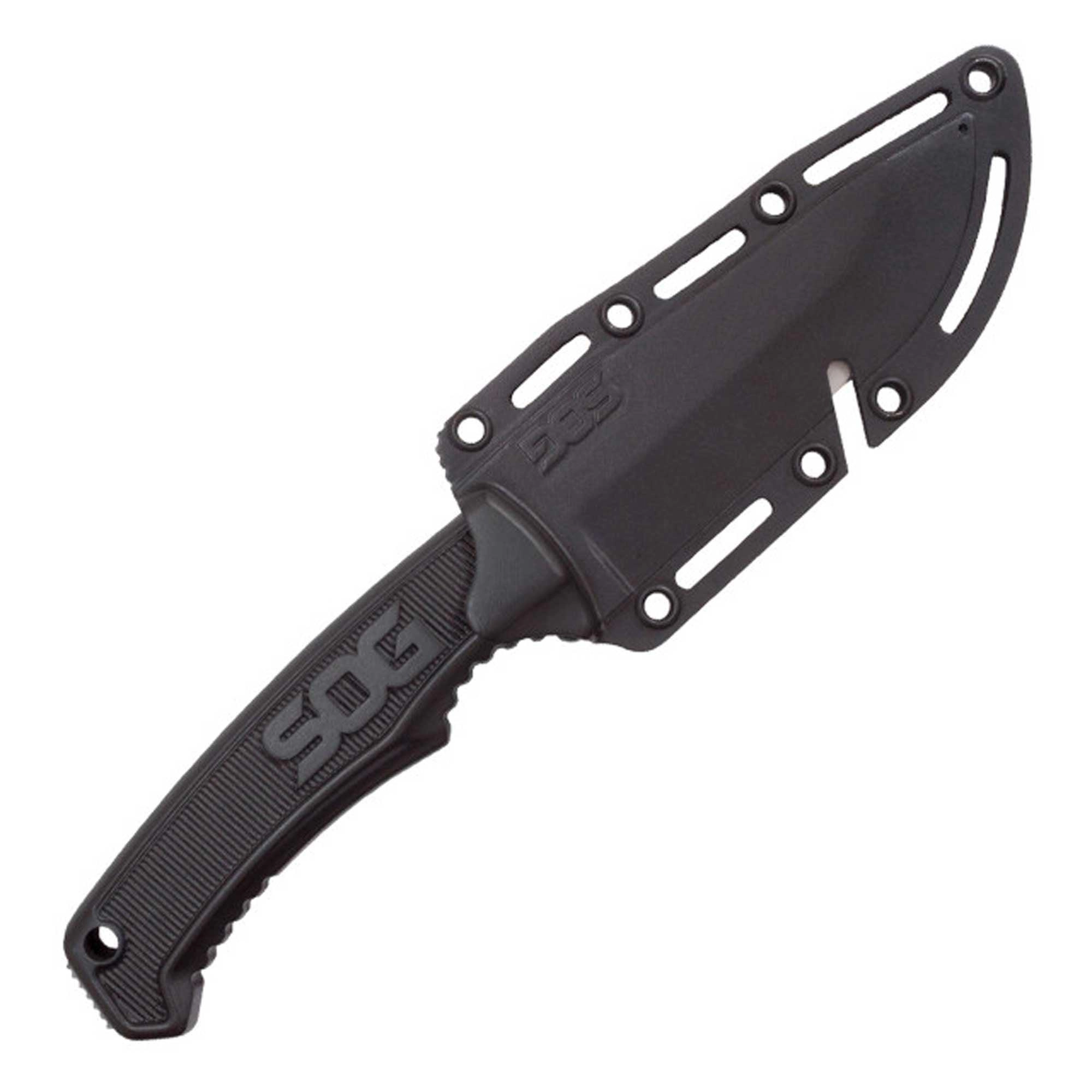 SOG Field Knife - Clip Point Satin Finish Stainless Steel Fixed Blade | FK1001-CP