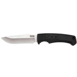 SOG Field Knife - Clip Point Satin Finish Stainless Steel Fixed Blade | FK1001-CP
