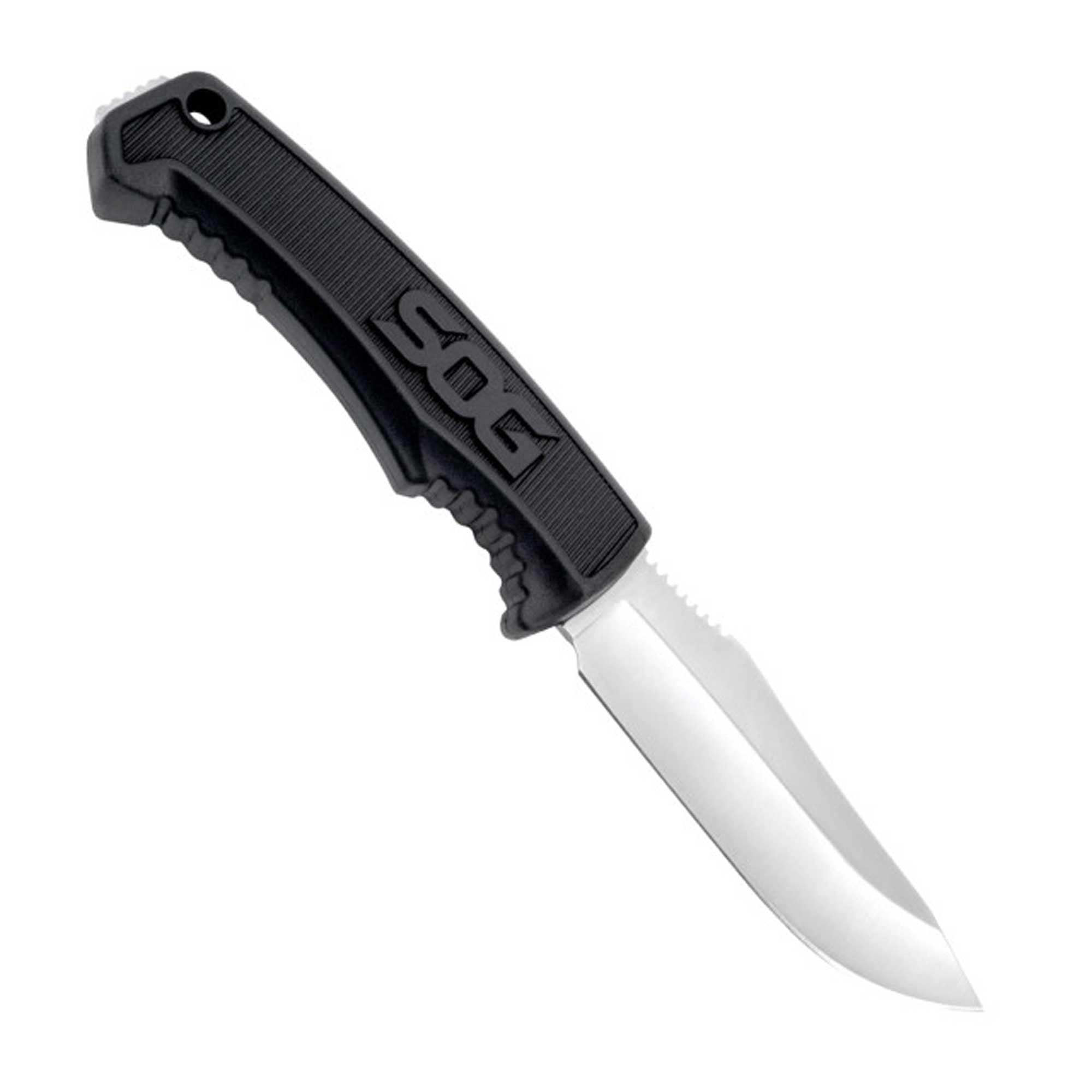 SOG Field Knife - Clip Point Satin Finish Stainless Steel Fixed Blade | FK1001-CP