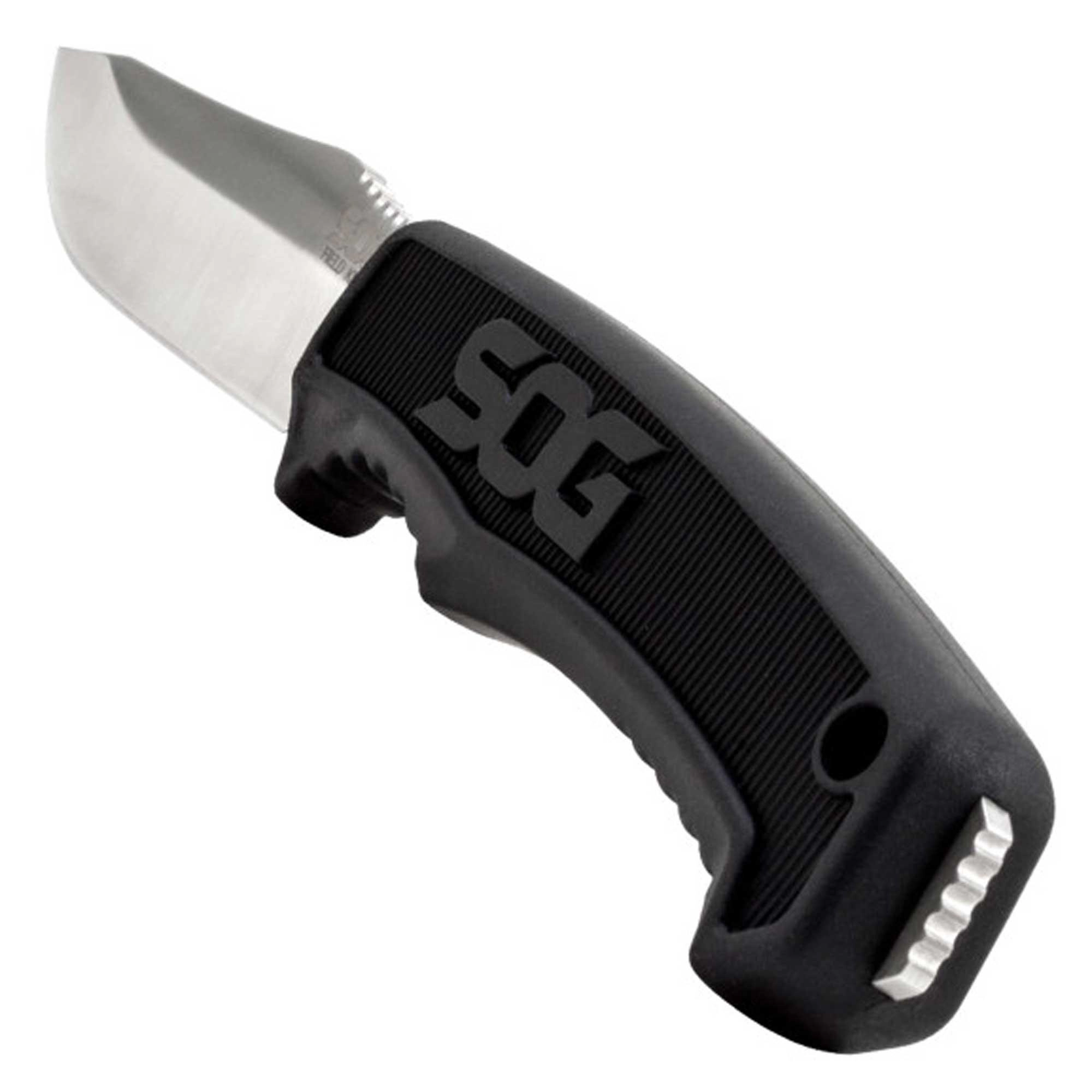 SOG Field Knife - Clip Point Satin Finish Stainless Steel Fixed Blade | FK1001-CP