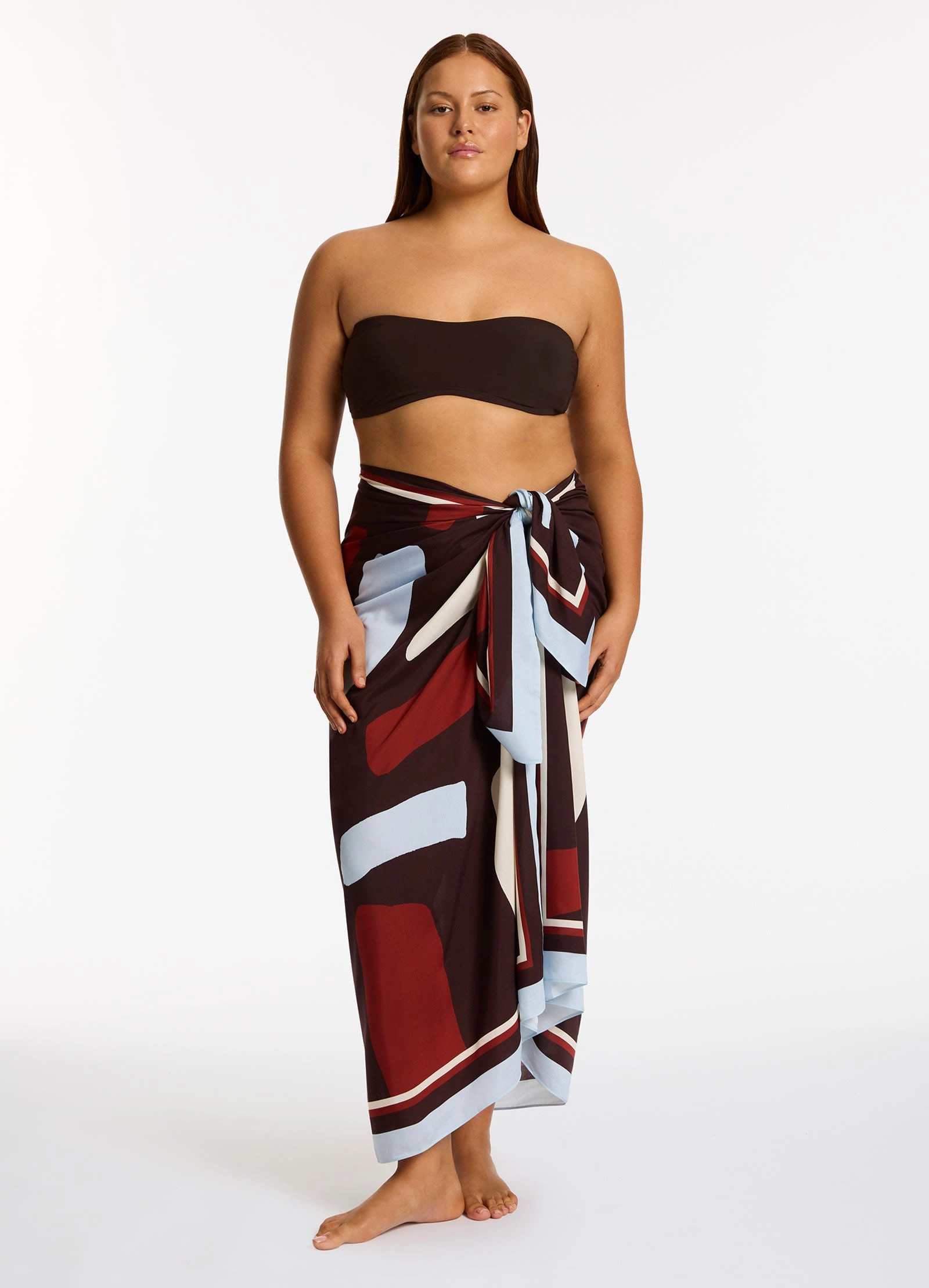 Zarla Long Sarong  - Ruby
